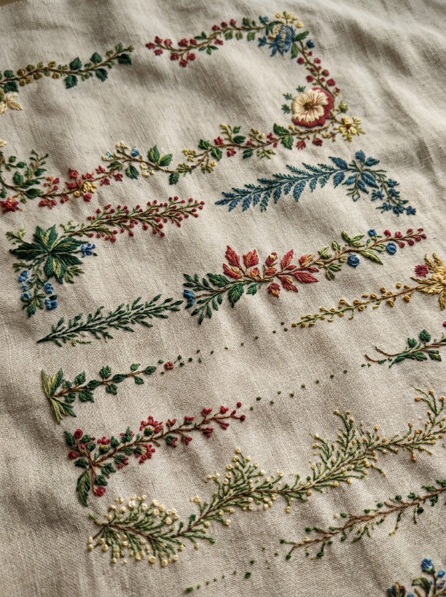 Pillow Frames Home Textile Borders from Classic Frames & Borders Book 2, a digital embroidery design reference for machine embroidery designs, embroidery patterns and border and edge embroidery.