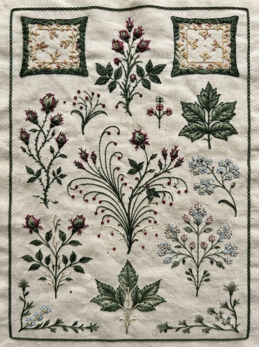 Victorian Sprig & Heirloom Botanicals Book 49 Product Book 5 digital PDF embroidery design book - product image 11