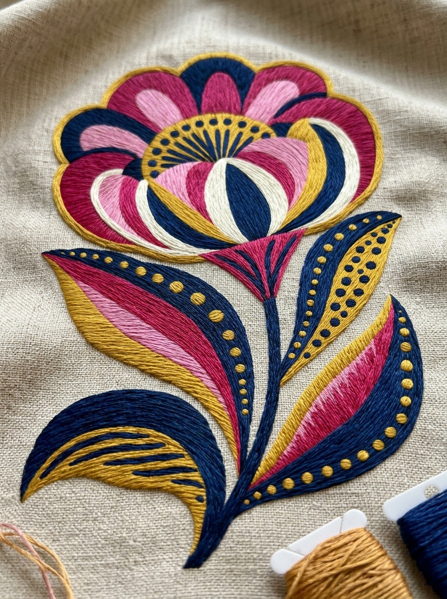 Playful Floral Patch Motif Png from Color Pop Patches & Playful Motifs Book 2, a digital embroidery design reference for machine embroidery designs, embroidery patterns and botanical and floral embroidery.