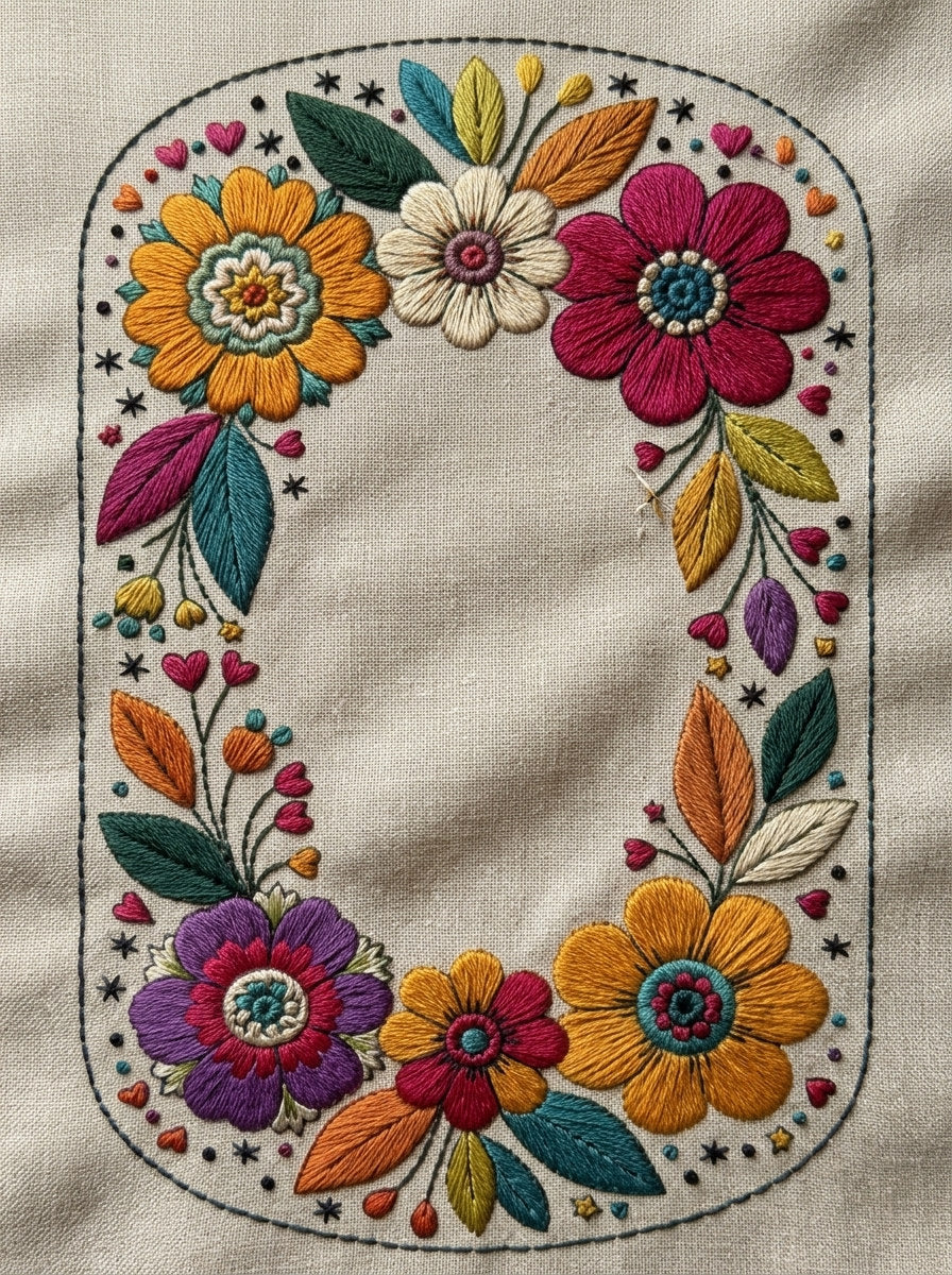 Playful Keepsake Label Patch Color 02 from Color Pop Patches & Playful Motifs Book 4, a digital embroidery design reference for machine embroidery designs, embroidery patterns and frames and monogram spaces.