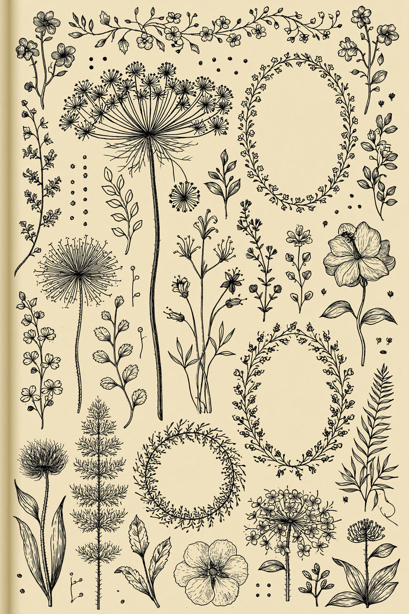Premium Archival Modular Embroidery Pattern from Modular & Combine Friendly Embroidery Systems Book 4, a digital embroidery design reference for machine embroidery designs, embroidery patterns and embroidery design reference.