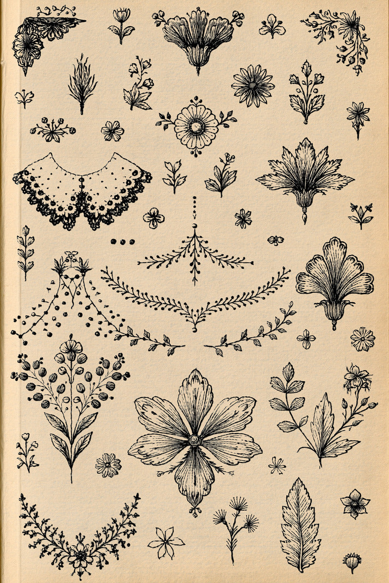 Premium Archival Neckline Embroidery Pattern from Necklines & Collars Embroidery Book 4, a digital embroidery design reference for machine embroidery designs, embroidery patterns and garment placement ideas.
