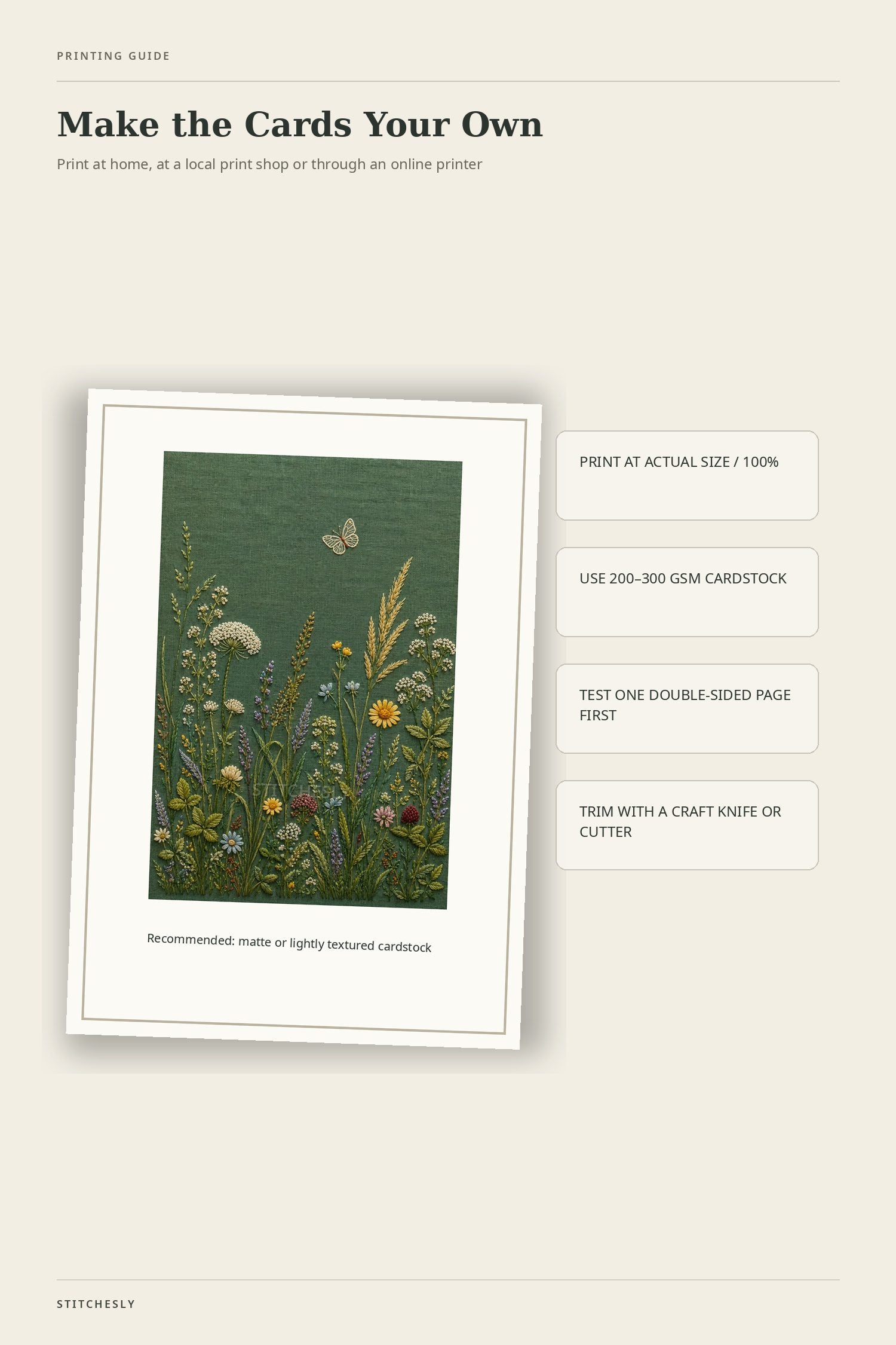printable postcard printing guide