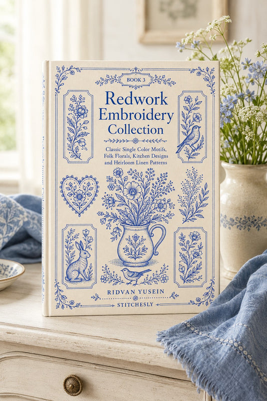 Redwork Embroidery Collection Book 31 Product Book 3 digital PDF embroidery design book - main cover / hero image 4