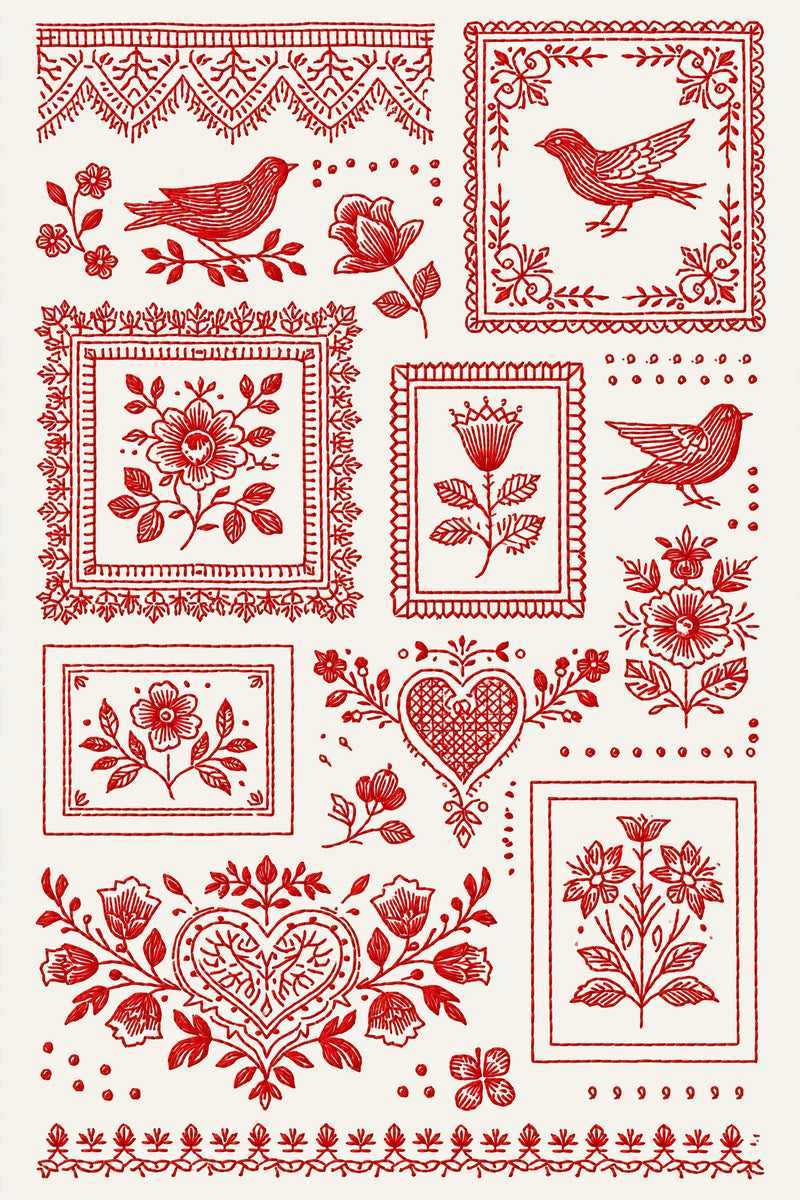Redwork Embroidery Collection Book 31 Product Book 1 digital PDF embroidery design book - main cover / hero image 6