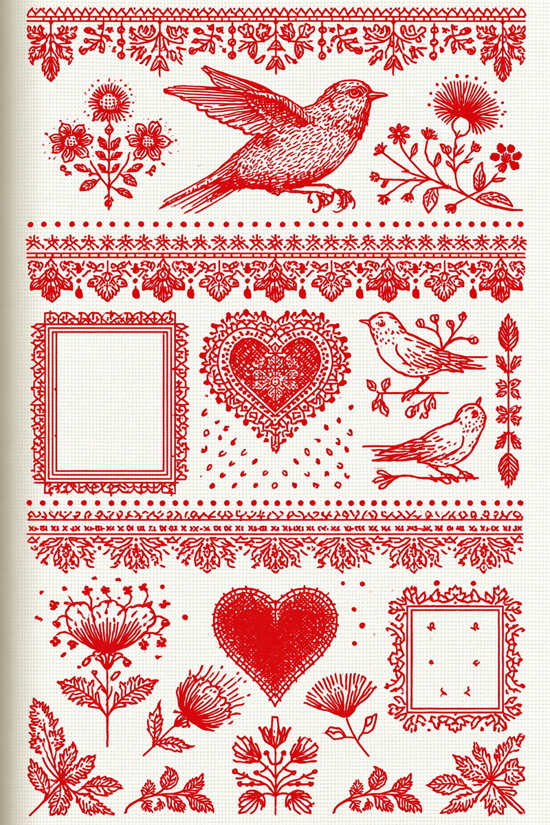 Redwork Embroidery Collection Book 31 Product Book 4 digital PDF embroidery design book - main cover / hero image 8