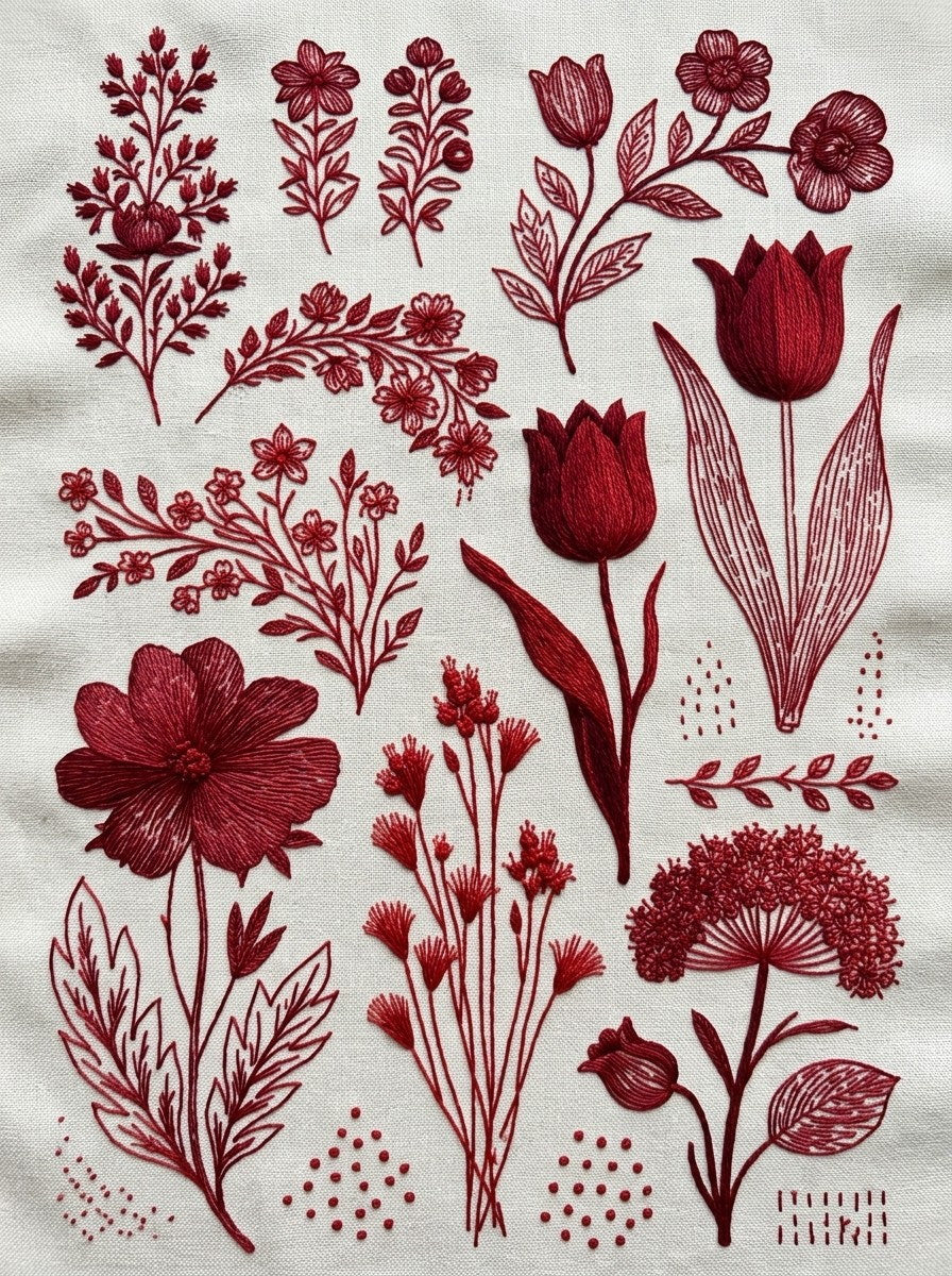 Redwork Embroidery Collection Book 31 Product Book 2 digital PDF embroidery design book - sample plate / motif preview 11