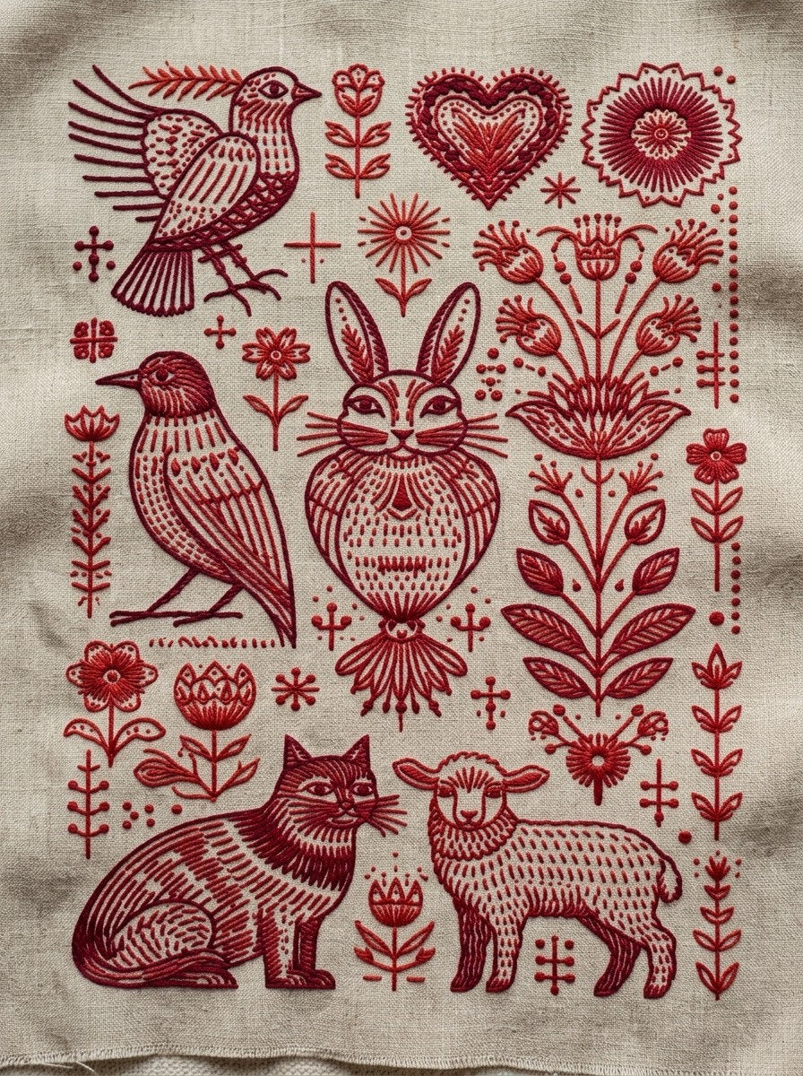 Redwork Embroidery Collection Book 31 Product Book 2 digital PDF embroidery design book - sample plate / motif preview 7
