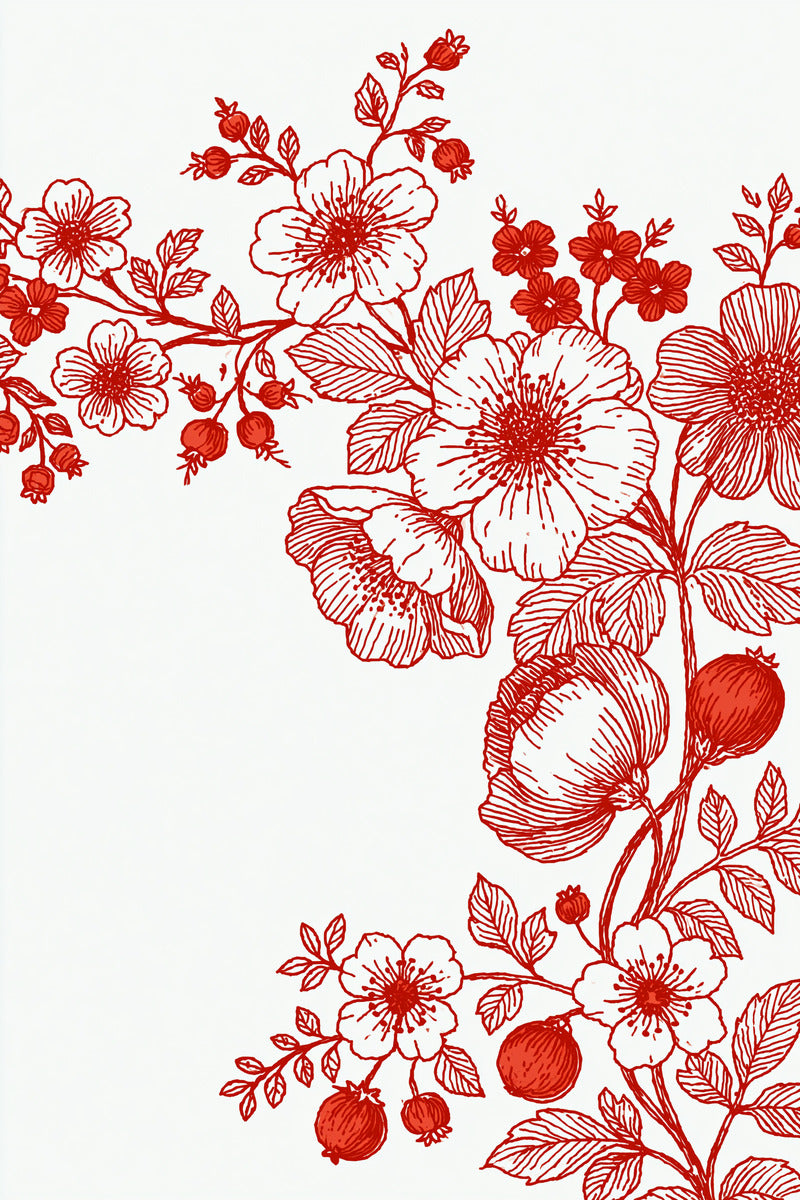 Redwork Kitchen Table Border from Napkins, Table Runners & Kitchen Linens Book 1, a digital embroidery design reference for machine embroidery designs, embroidery patterns and border and edge embroidery.