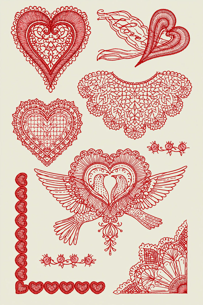 Valentine’s Day Embroidery Book 26 Product Book 1 digital PDF embroidery design book - product image 24