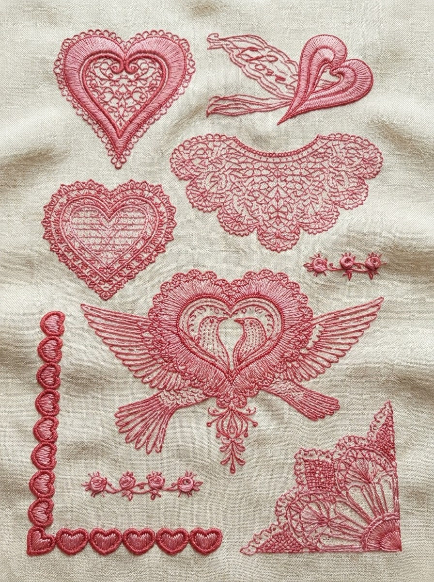 Valentine’s Day Embroidery Book 26 Product Book 1 digital PDF embroidery design book - product image 27