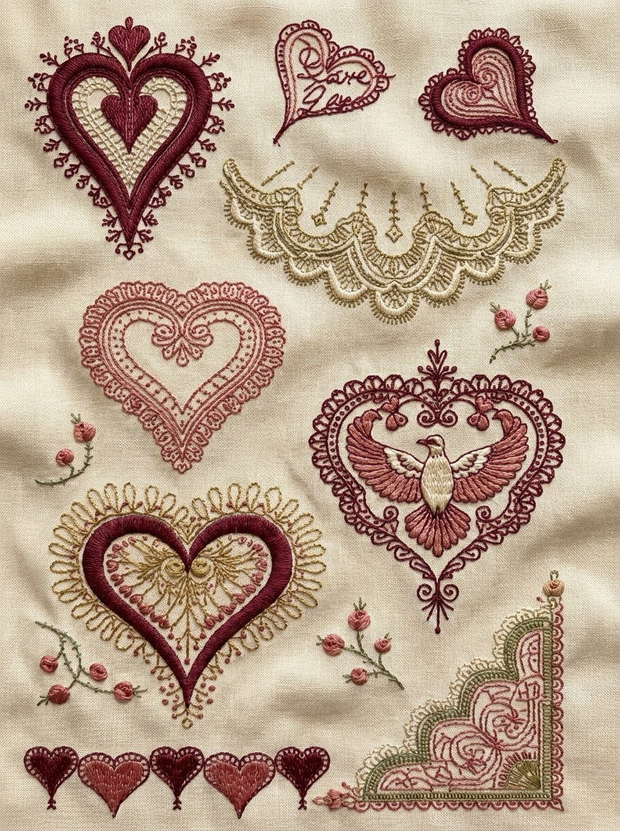 Valentine’s Day Embroidery Book 26 Product Book 2 digital PDF embroidery design book - product image 29