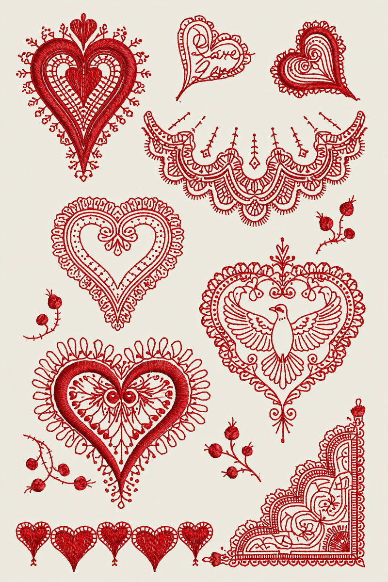 Valentine’s Day Embroidery Book 26 Product Book 2 digital PDF embroidery design book - product image 22