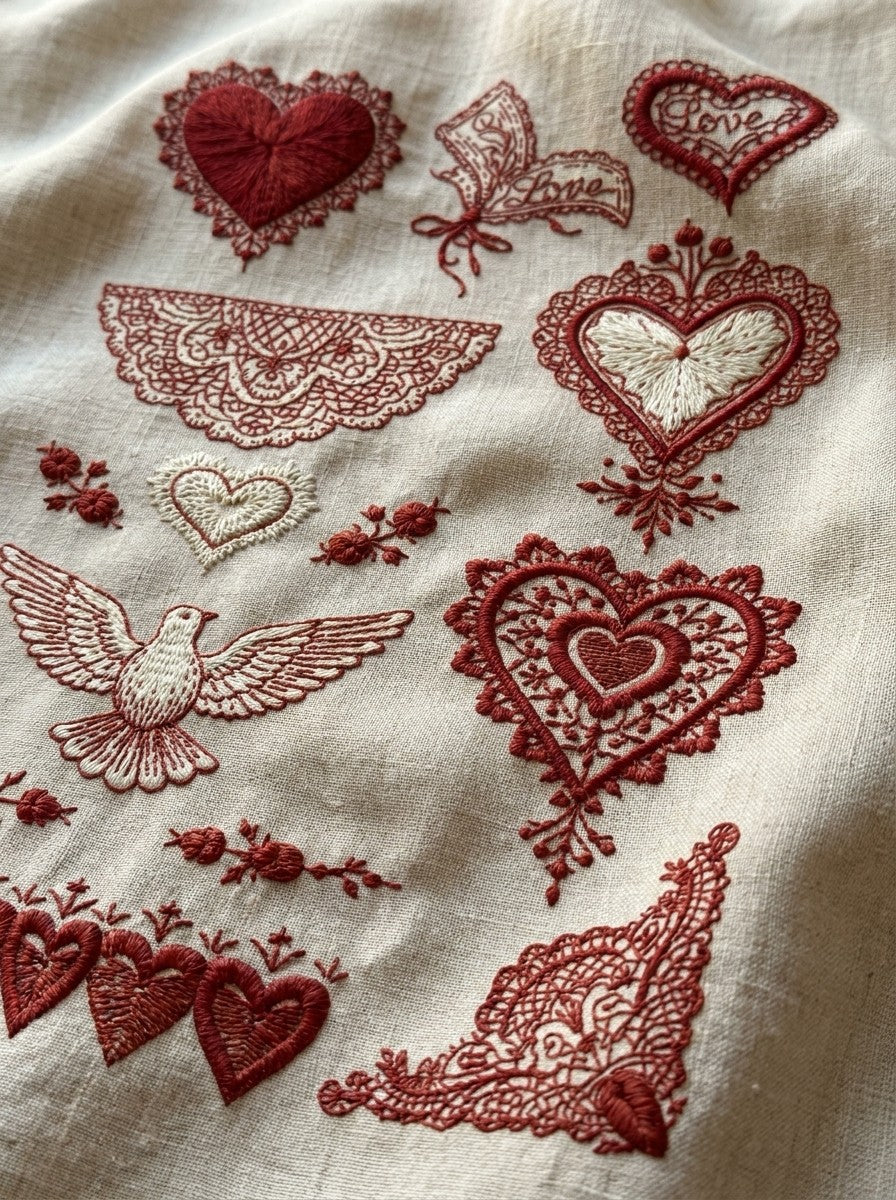 Valentine’s Day Embroidery Book 26 Product Book 2 digital PDF embroidery design book - product image 23