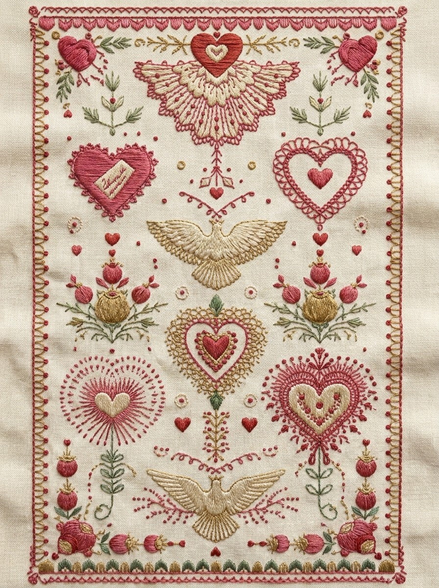 Valentine’s Day Embroidery Book 26 Product Book 1 digital PDF embroidery design book - product image 22