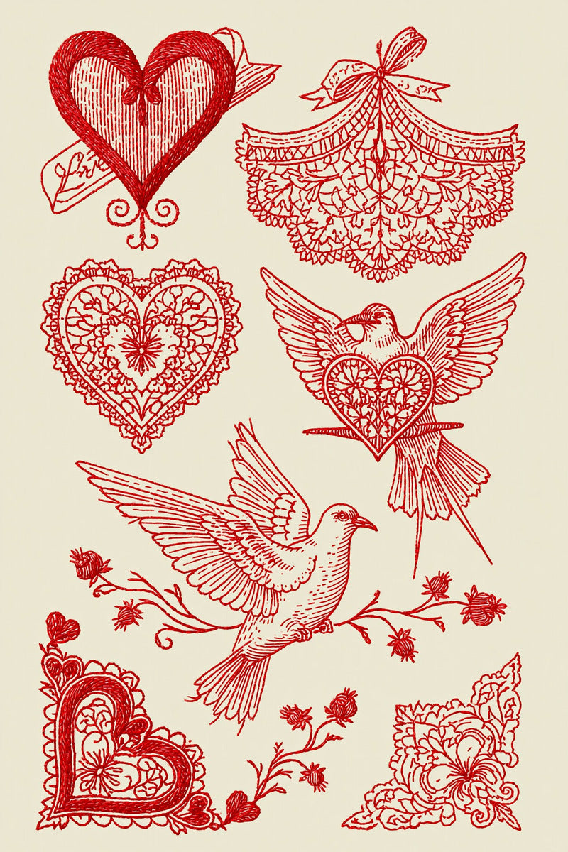 Valentine’s Day Embroidery Book 26 Product Book 1 digital PDF embroidery design book - product image 20