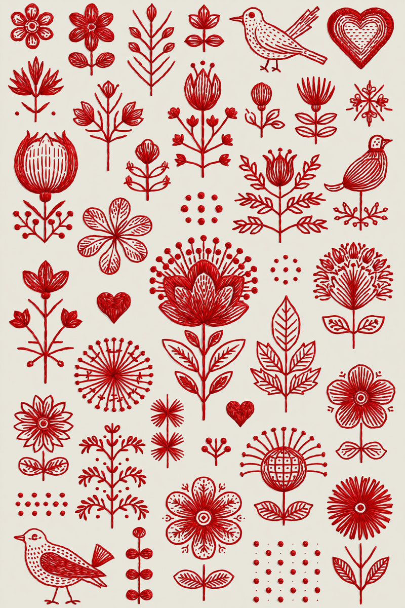 Redwork Embroidery Collection Book 31 Product Book 1 digital PDF embroidery design book - product image 24