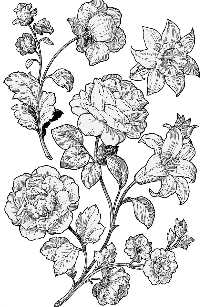 Renaissance Hand Embroidery Book 19 Product Book 7 digital PDF embroidery design book - sample plate / motif preview 4