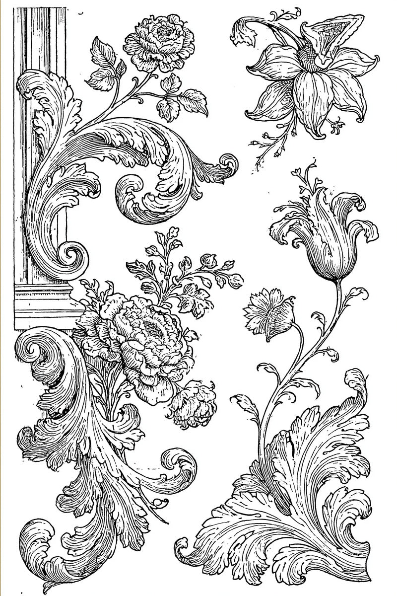 Renaissance Hand Embroidery Book 19 Product Book 4 digital PDF embroidery design book - main cover / hero image 4