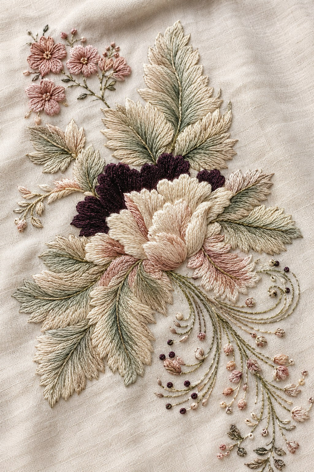 Digital PDF embroidery design bundle cover preview for Botanical Garden Archive Bundle 3, featuring curated embroidery patterns, motif library references and textile design… - preview 21