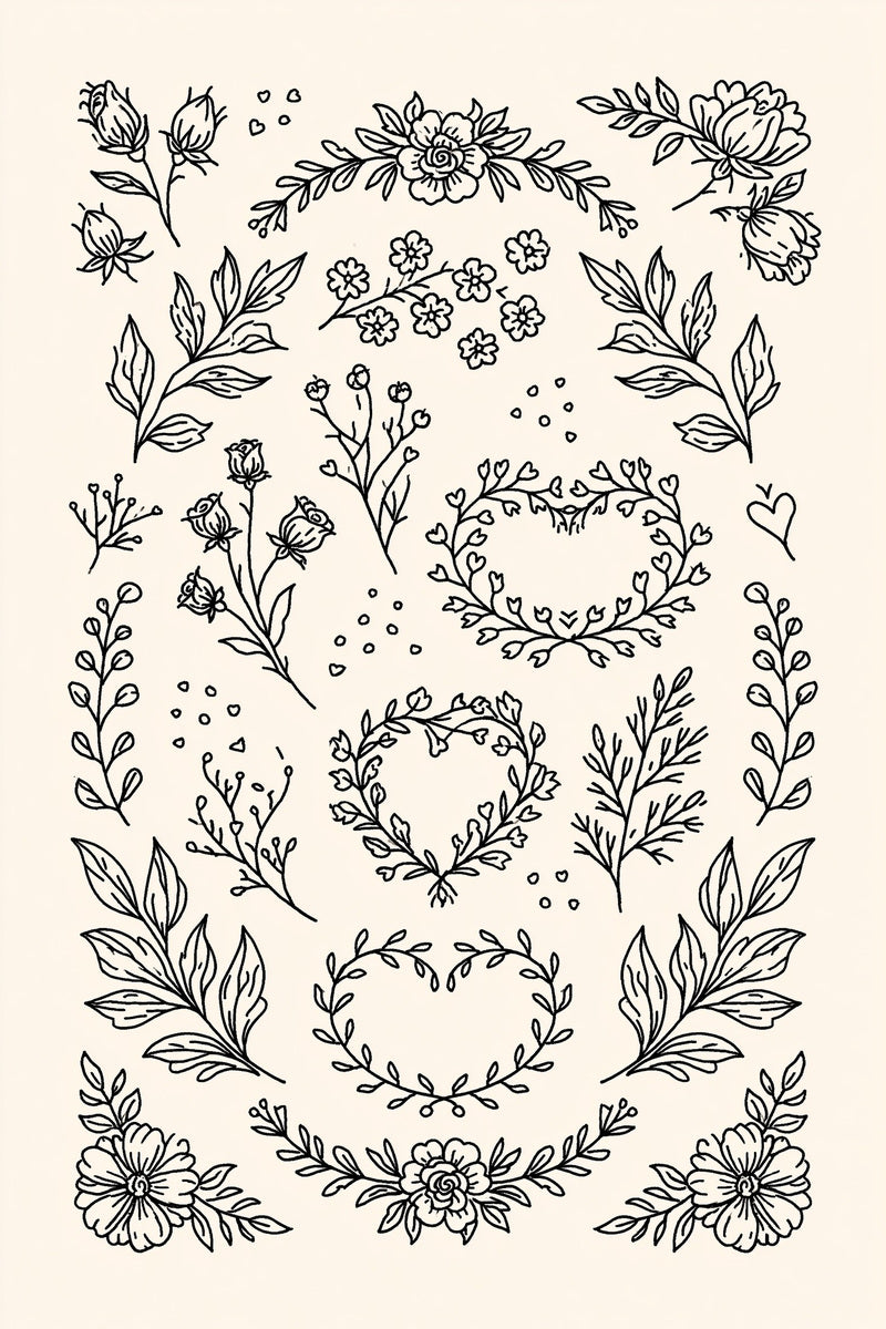 Valentine’s Day Embroidery Book 26 Product Book 4 digital PDF embroidery design book - sample plate / motif preview 14