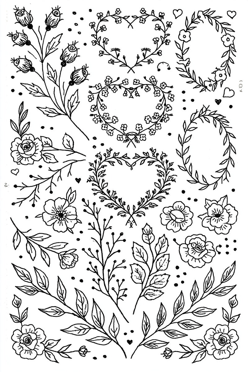 Valentine’s Day Embroidery Book 26 Product Book 2 digital PDF embroidery design book - sample plate / motif preview 16