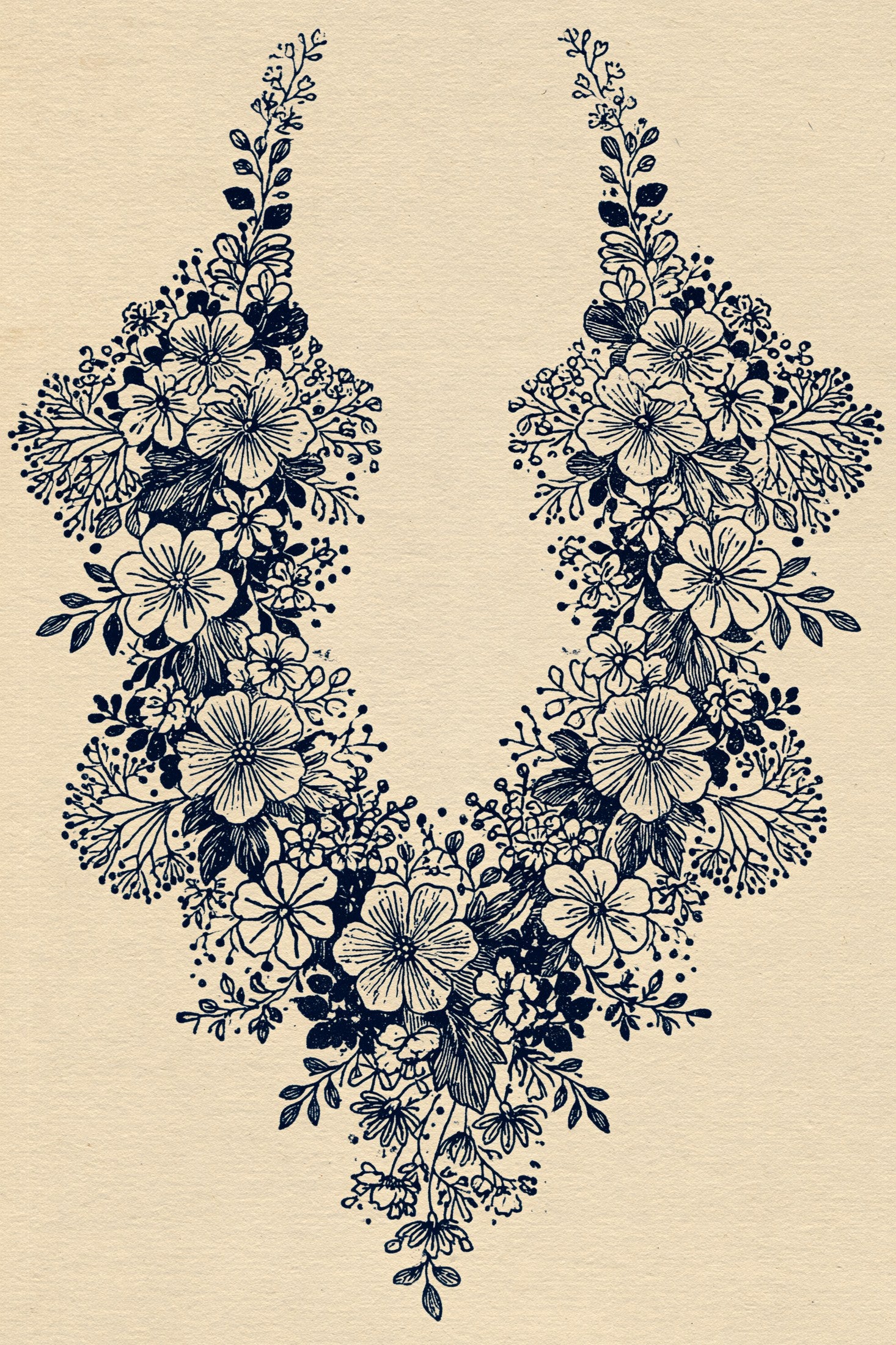 Digital PDF embroidery design bundle cover preview for Garment & Linen Placement Bundle 3, featuring curated embroidery patterns, motif library references and textile design… - preview 28