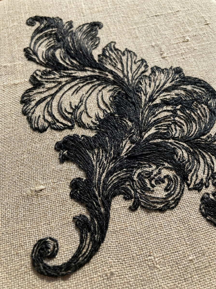 Royal Corner Flourish from Baroque Scrollwork & Luxury Ornament Book 3, a digital embroidery design reference for machine embroidery designs, embroidery patterns and corner embroidery.