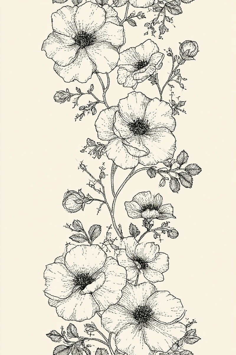 Sacred Floral Altar Border from Church Embroidery & Sacred Ornament Book 2, a digital embroidery design reference for machine embroidery designs, embroidery patterns and border and edge embroidery.