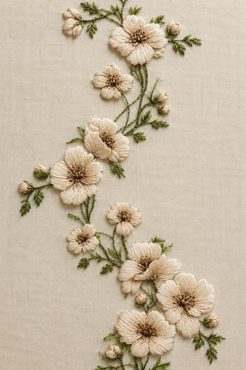 Sacred Floral Altar Border from Church Embroidery & Sacred Ornament Book 3, a digital embroidery design reference for machine embroidery designs, embroidery patterns and border and edge embroidery.