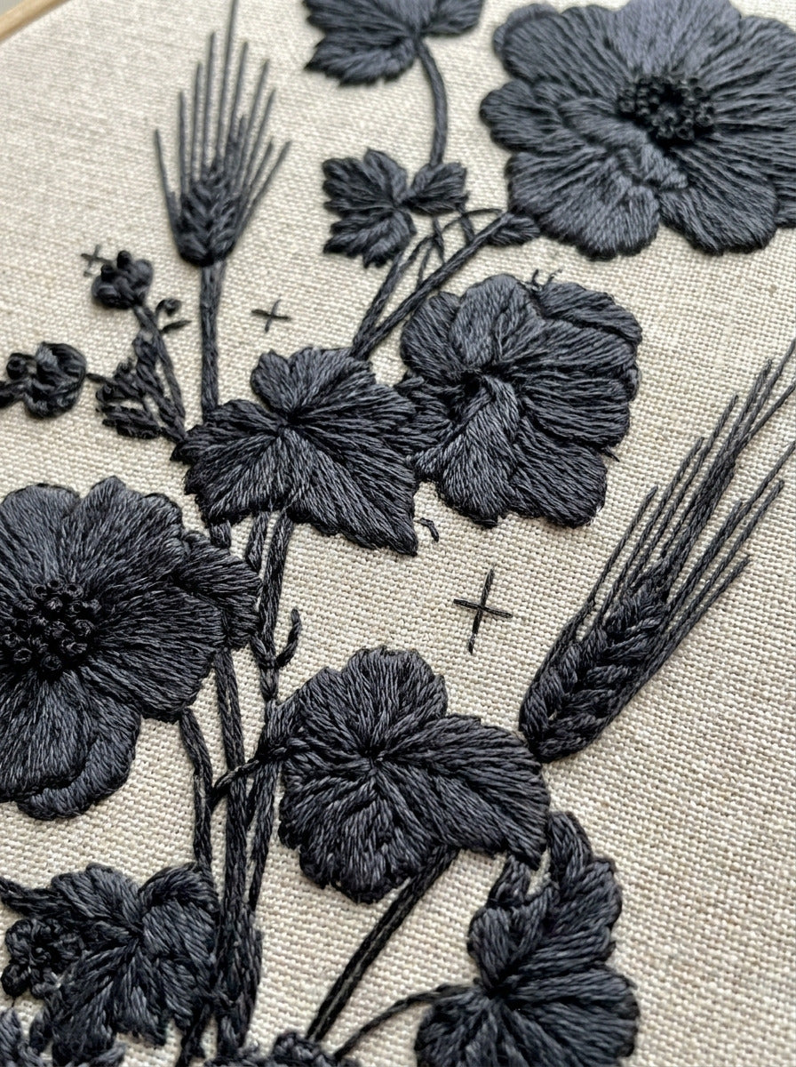 Sacred Floral Vestment Panel from Church Embroidery & Sacred Ornament Book 2, a digital embroidery design reference for machine embroidery designs, embroidery patterns and botanical and floral embroidery.