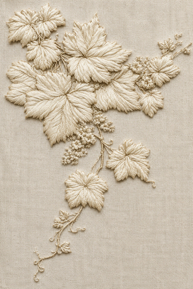 Sacred Vine Corner 1 from Church Embroidery & Sacred Ornament Book 4, a digital embroidery design reference for machine embroidery designs, embroidery patterns and corner embroidery.
