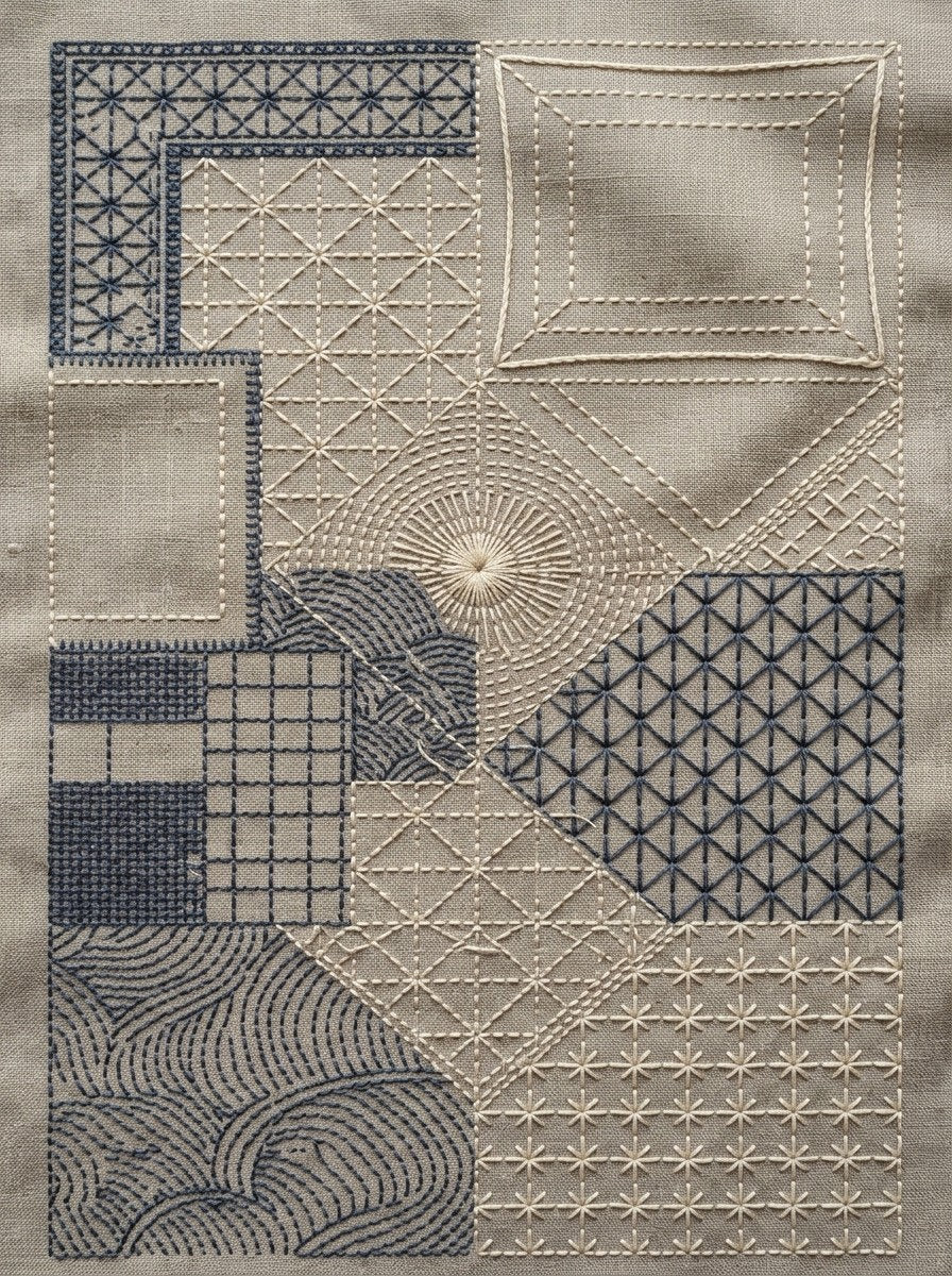 Scandinavian, Sashiko & Northern Minimal Stitch Book 16 Product Book 1 digital PDF embroidery design book - product image 24