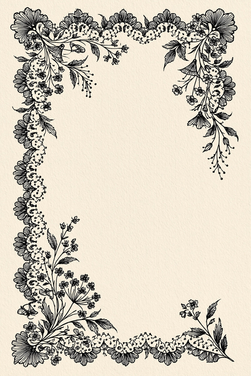 Scalloped Floral Border Classic Embroidery from Classic Frames & Borders Book 9, a digital embroidery design reference for machine embroidery designs, embroidery patterns and border and edge embroidery.