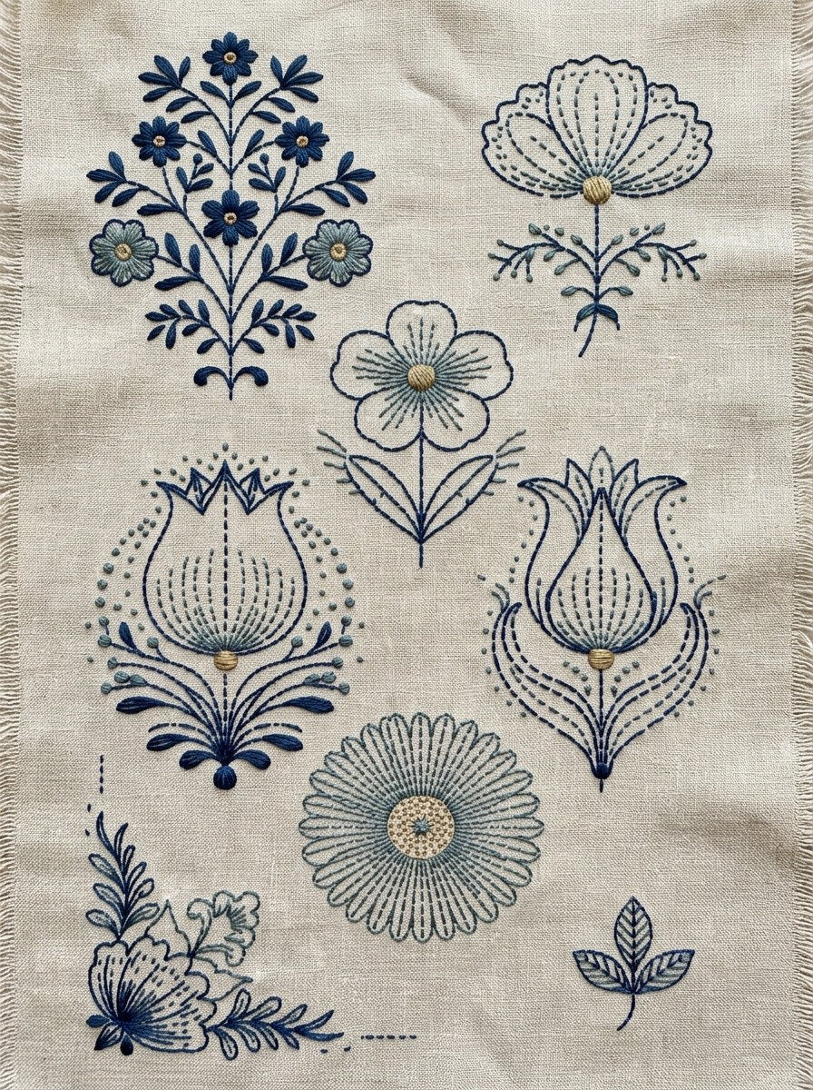 Scandinavian, Sashiko & Northern Minimal Stitch Book 16 Product Book 4 digital PDF embroidery design book - product image 30