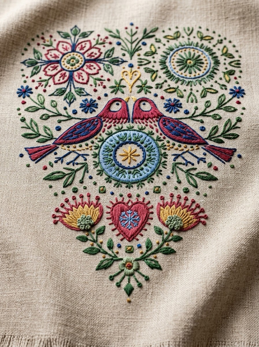 Scandinavian Folk Embroidery Book 45 Product Book 4 digital PDF embroidery design book - main cover / hero image 5