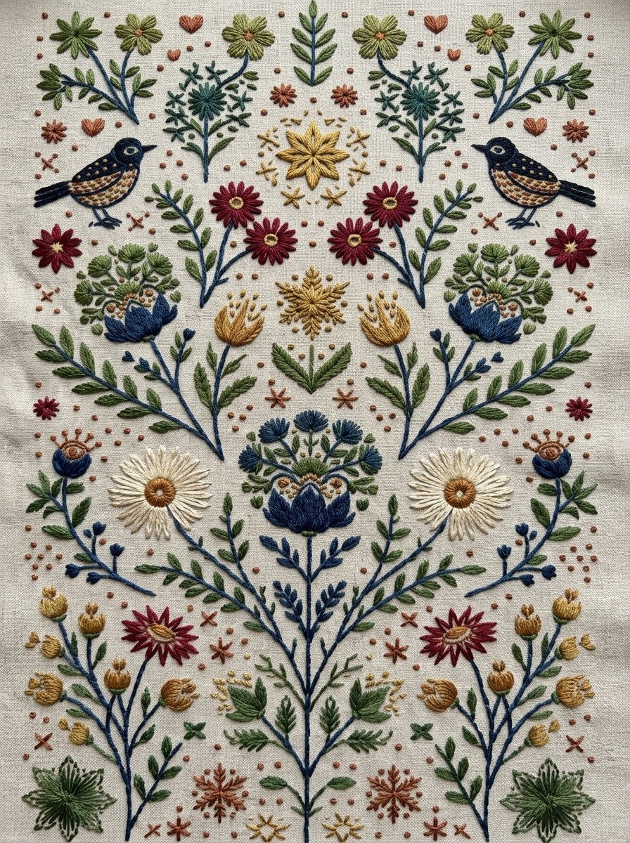 Scandinavian Folk Embroidery Book 45 Product Book 3 digital PDF embroidery design book - pattern preview 13