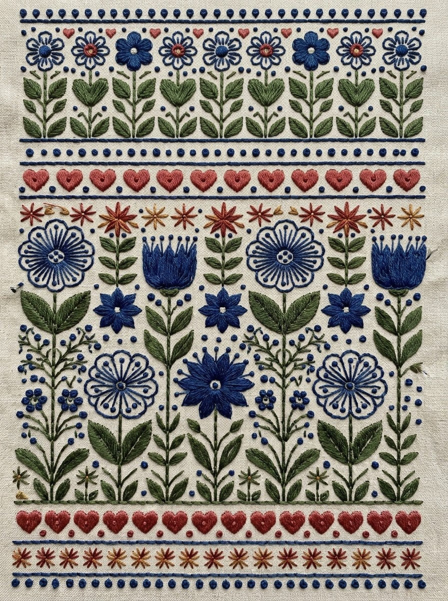 Scandinavian Folk Embroidery Book 45 Product Book 2 digital PDF embroidery design book - product image 31