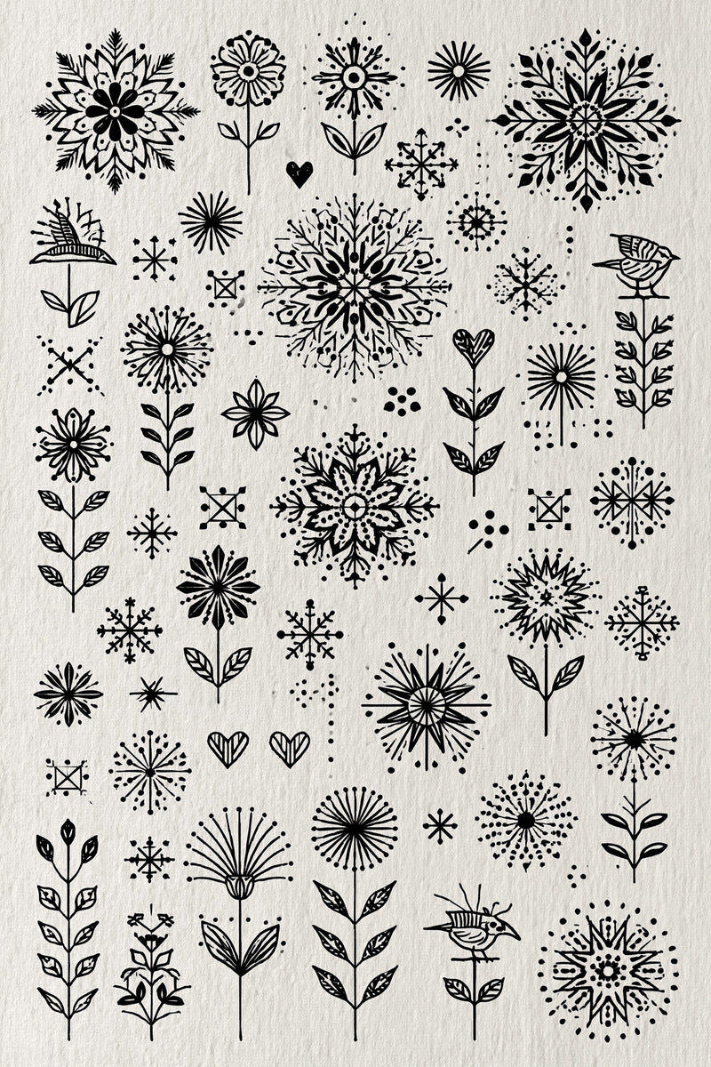 Scandinavian Folk Embroidery Book 45 Product Book 3 digital PDF embroidery design book - sample plate / motif preview 14