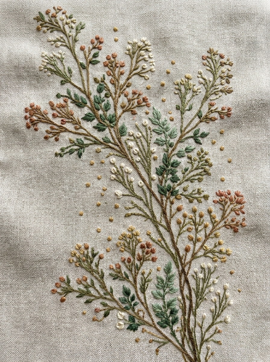 Scattered Botanical Filler Motif Botanical from Botanical Sprig Library Book 8, a digital embroidery design reference for machine embroidery designs, embroidery patterns and small motif and accent designs.