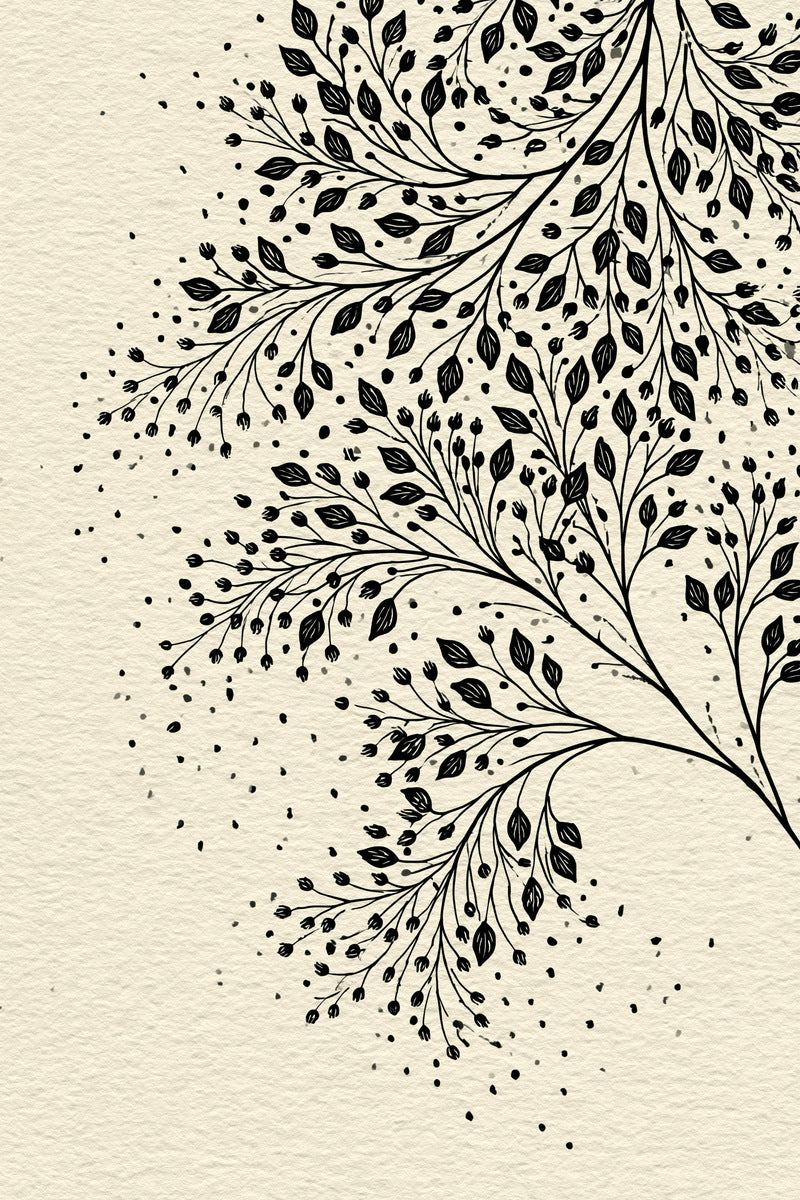 Scattered Leaf And Bud Motif from Botanical Sprig Library Book 4, a digital embroidery design reference for machine embroidery designs, embroidery patterns and small motif and accent designs.
