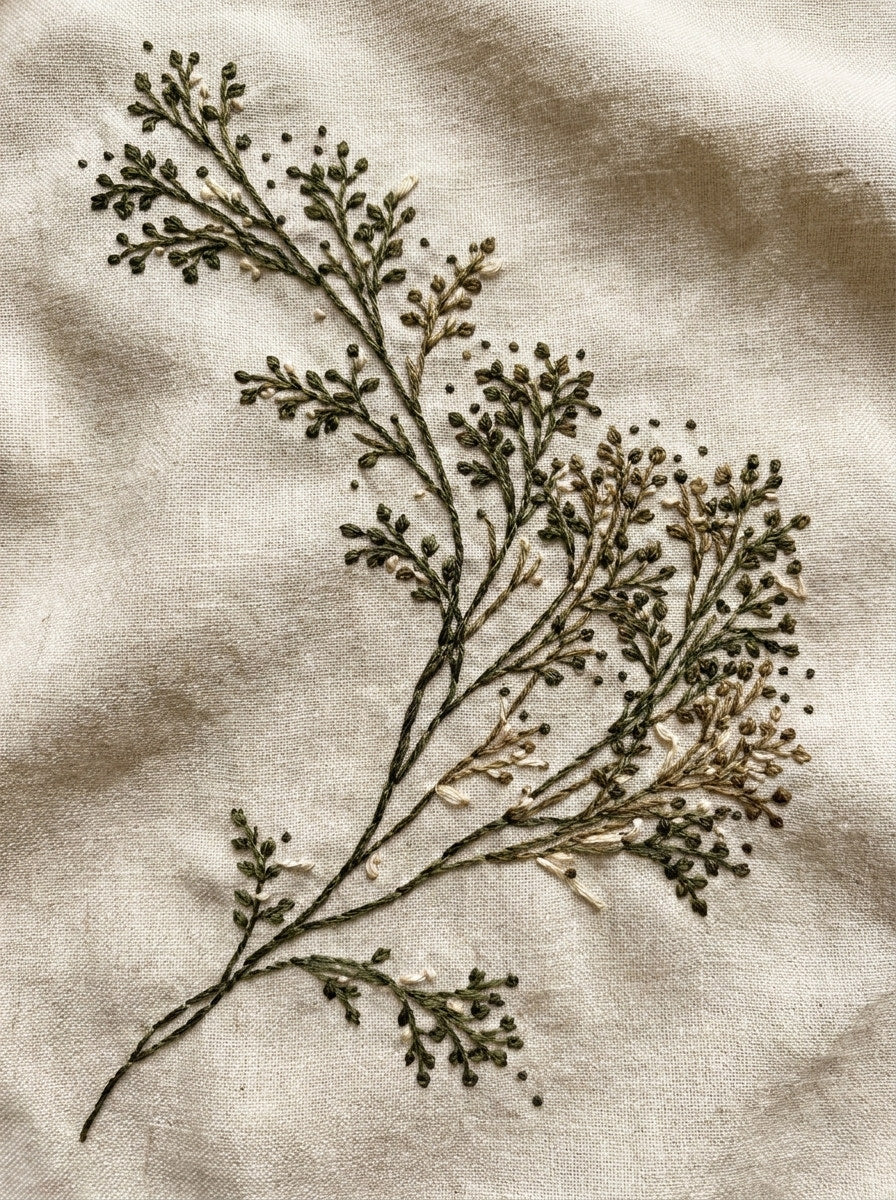 Shoulder Botanical Branch Botanical Sprig from Botanical Sprig Library Book 5, a digital embroidery design reference for machine embroidery designs, embroidery patterns and small motif and accent designs.
