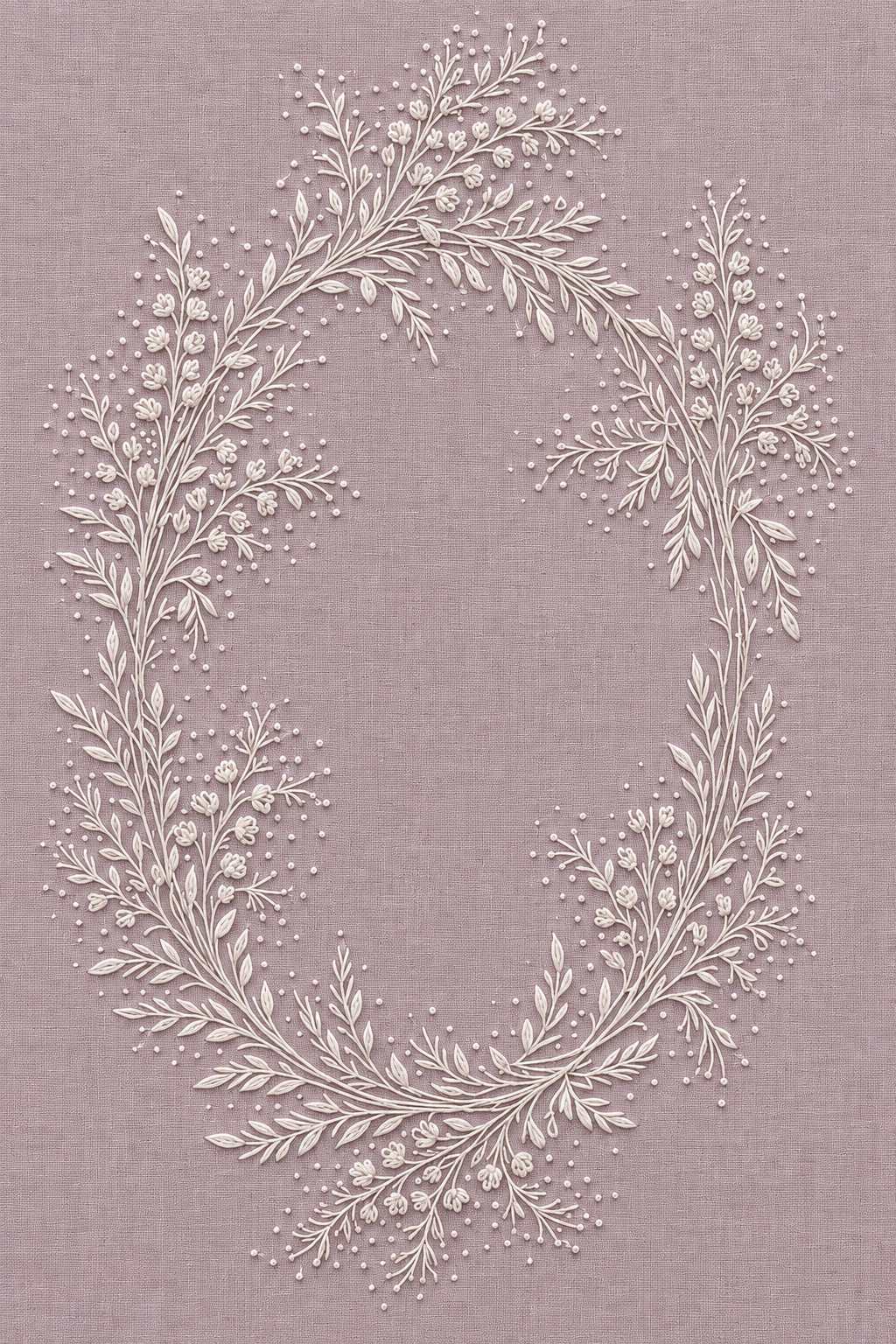 Simple French Monogram Frame | French Embroidery & La Broderie Blanche Book 1 | Hand embroidery example