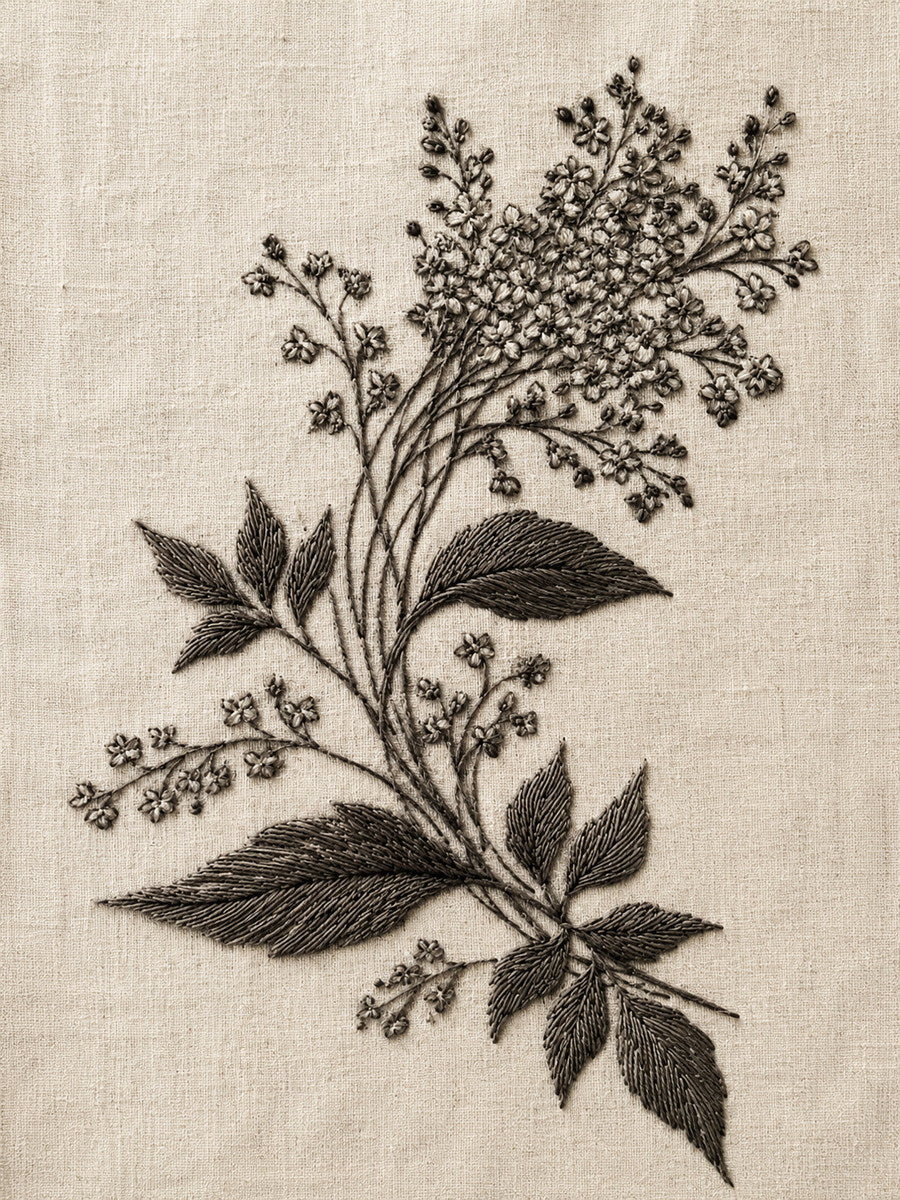 Simple Napkin Corner Motif 02 from Napkins, Table Runners & Kitchen Linens Book 2, a digital embroidery design reference for machine embroidery designs, embroidery patterns and border and edge embroidery.