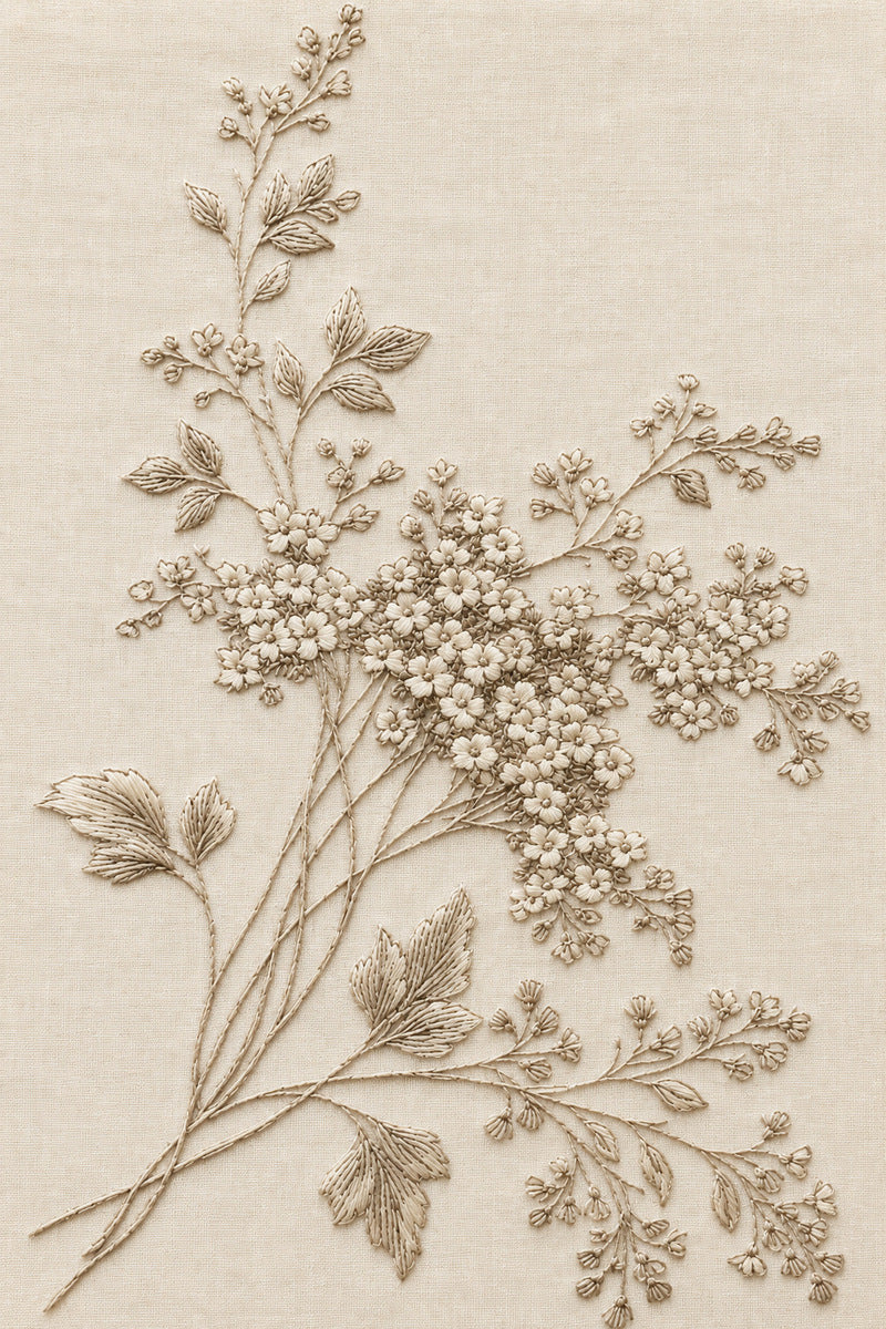 Simple Napkin Corner Motif from Napkins, Table Runners & Kitchen Linens Book 1, a digital embroidery design reference for machine embroidery designs, embroidery patterns and border and edge embroidery.
