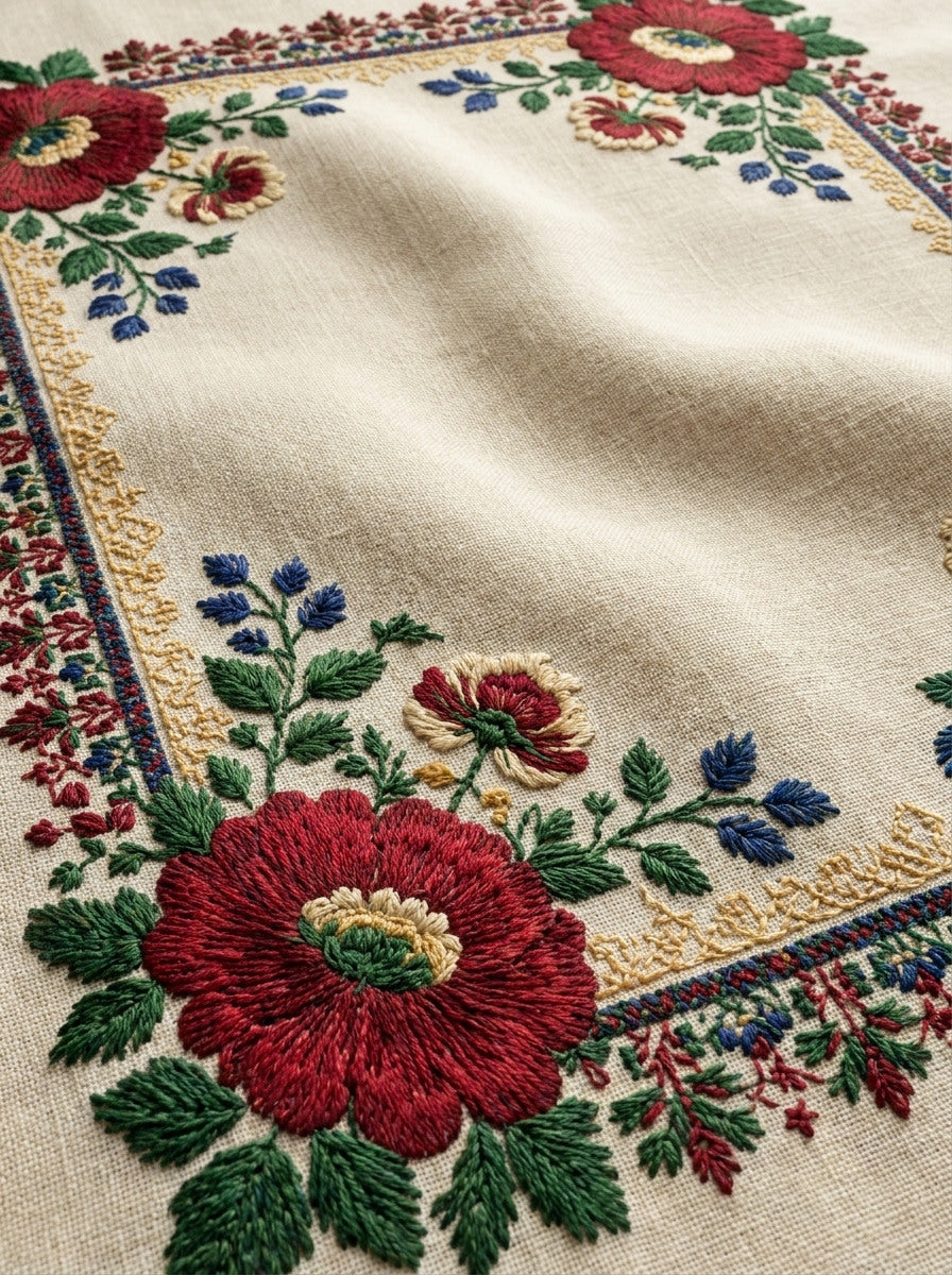 Slavic Folk Rectangular Frame from Hungarian & Slavic Embroidery Motifs Book 2, a digital embroidery design reference for machine embroidery designs, embroidery patterns and frames and monogram spaces.