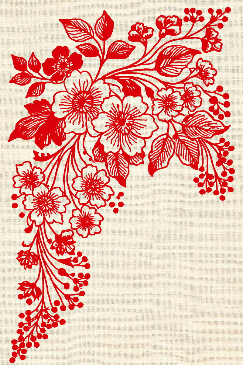 Slavic Redwork Corner from Hungarian & Slavic Embroidery Motifs Book 4, a digital embroidery design reference for machine embroidery designs, embroidery patterns and corner embroidery.