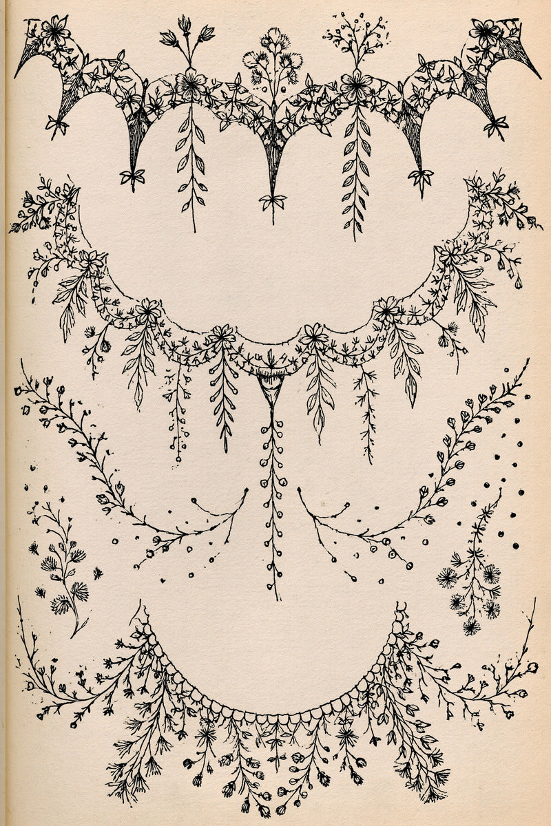 Small Collar And Neckline Motif from Necklines & Collars Embroidery Book 3, a digital embroidery design reference for machine embroidery designs, embroidery patterns and garment placement ideas.