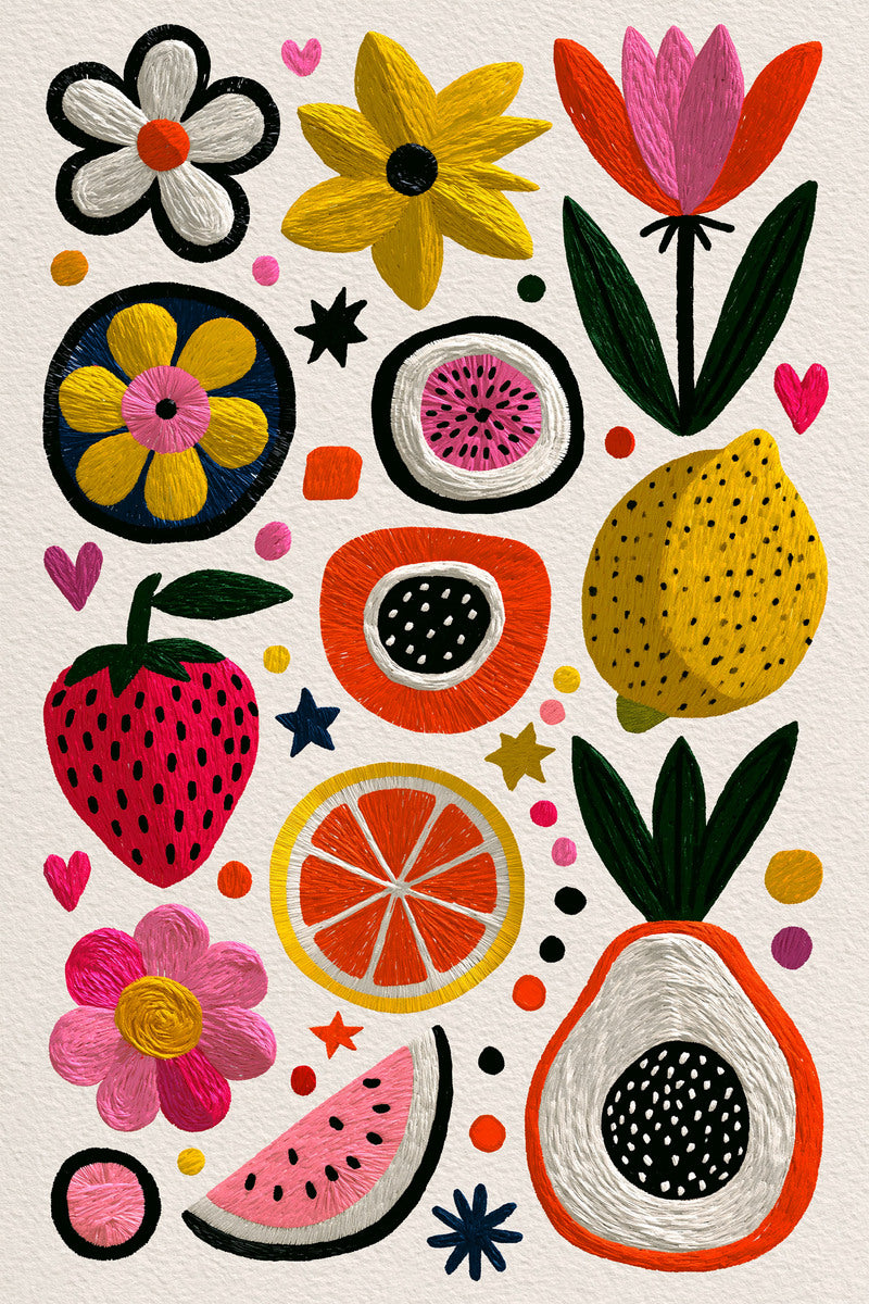 Small Goods Patch Library Plate from Color Pop Patches & Playful Motifs Book 1, a digital embroidery design reference for machine embroidery designs, embroidery patterns and small motif and accent designs.