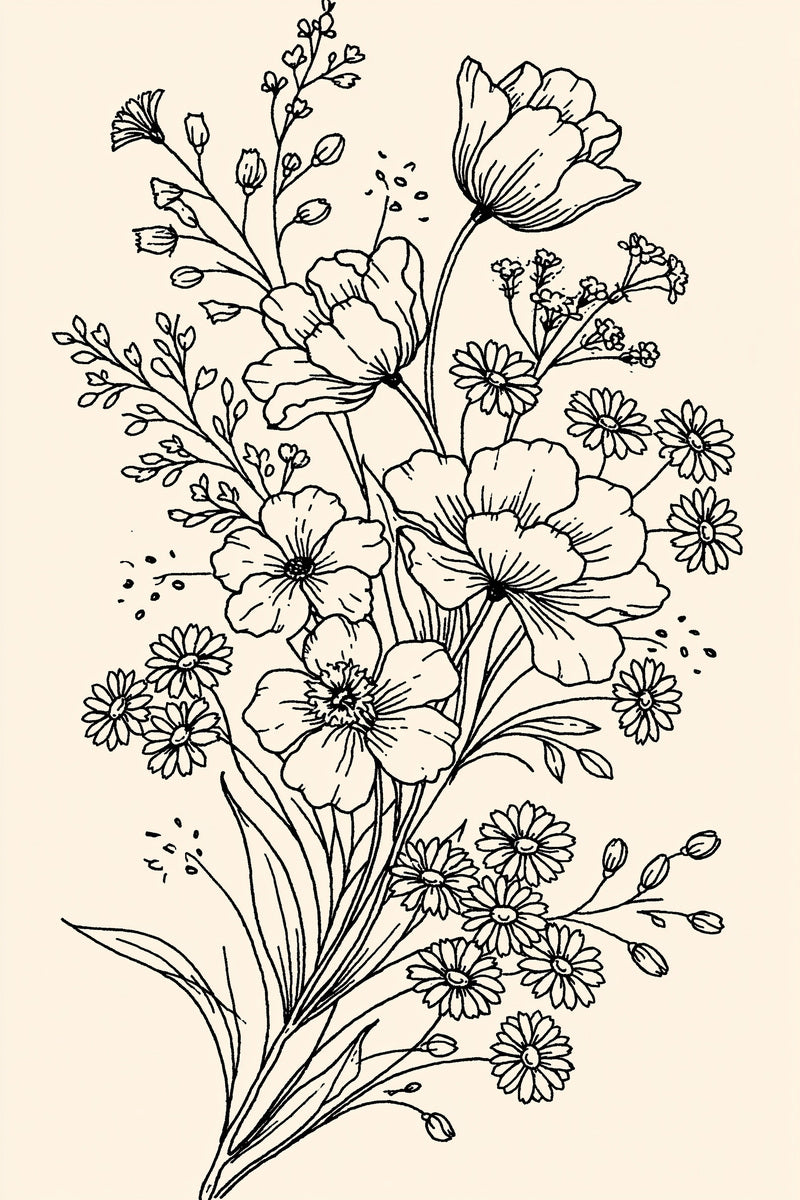 Spring Floral Library Plate Easter from Easter & Spring Embroidery Book 4, a digital embroidery design reference for machine embroidery designs, embroidery patterns and seasonal embroidery motifs.